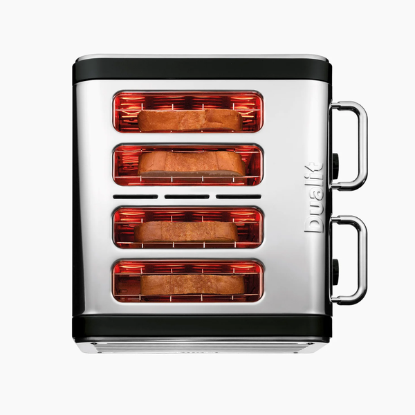 Dualit Architect Toaster 4-Slot, Chrome & Black #46555
