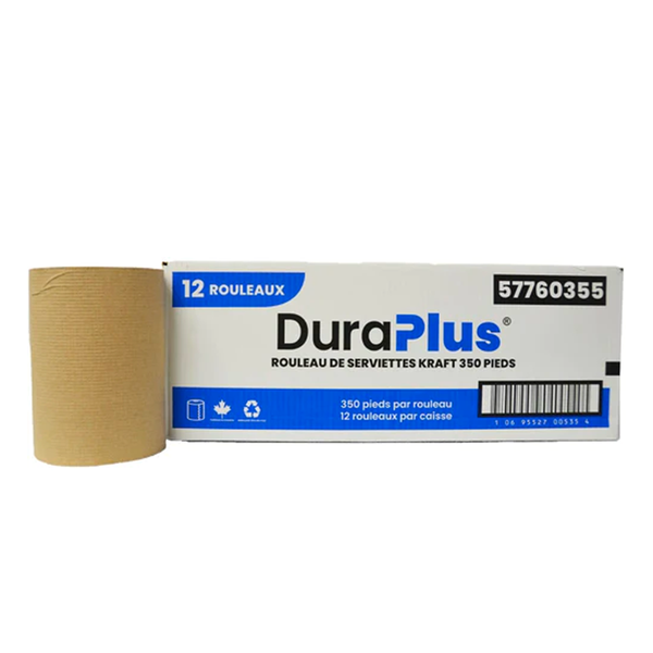 Kraft Roll Towel Dura Plus 12 Rolls/Case #57760355Kraft Roll Towel Dura Plus 12 Rolls/Case #57760355