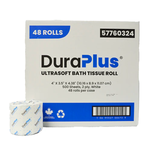 DuraPlus Ultra-Soft Bathroom Tissue Rolls 2-Ply