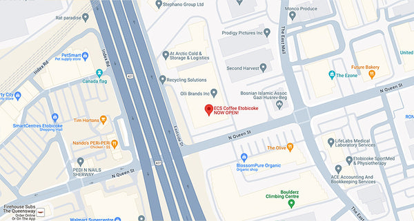 Etobicoke Store Google map