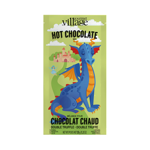 Préparation pour chocolat chaud double truffe Dragon Gourmet du Village