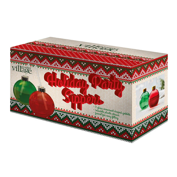 Gourmet du Village Holiday Party Sippers, Set of 2