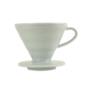 Hario V60-02 Ceramic Coffee Dripper, Blue Grey