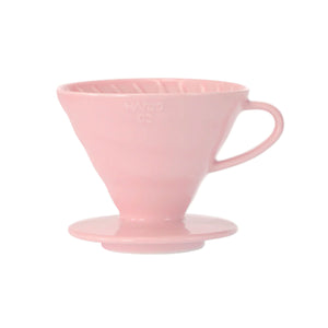 Hario V60-02 Ceramic Coffee Dripper, Pink