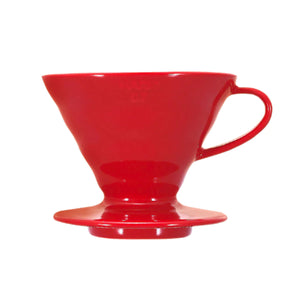 Hario V60-02 Ceramic Coffee Dripper, Red