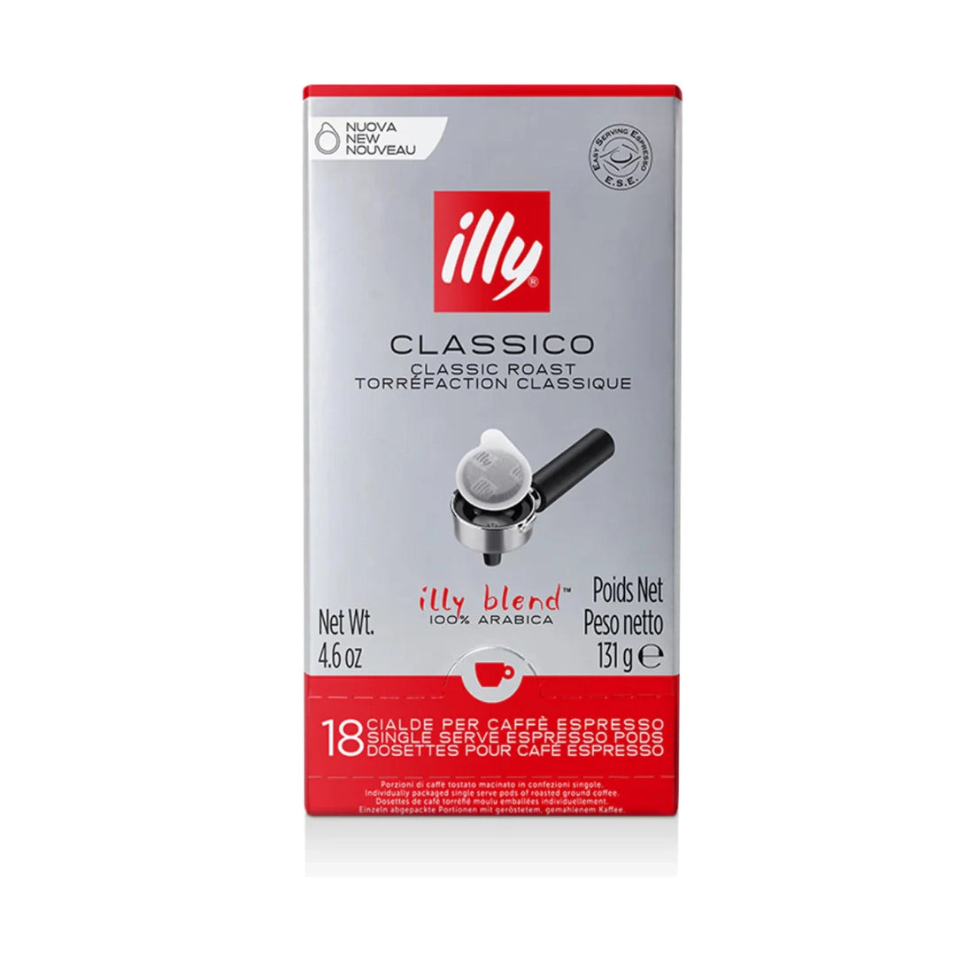 illy Classico Medium Roast Espresso E.S.E Pods, 18 Pack