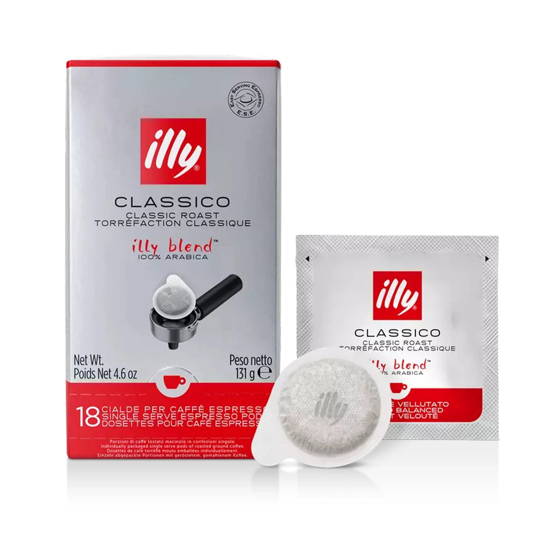 illy Classico Medium Roast Espresso E.S.E Pods, 18 Pack