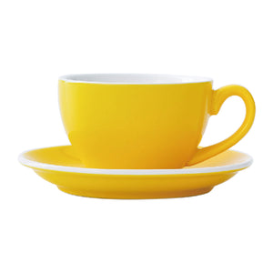 I.XXI Latte Mug with Saucer 220ml, Yellow