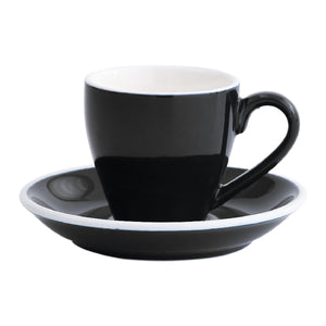 I.XXI Espresso Cup with Saucer 80ml, Black
