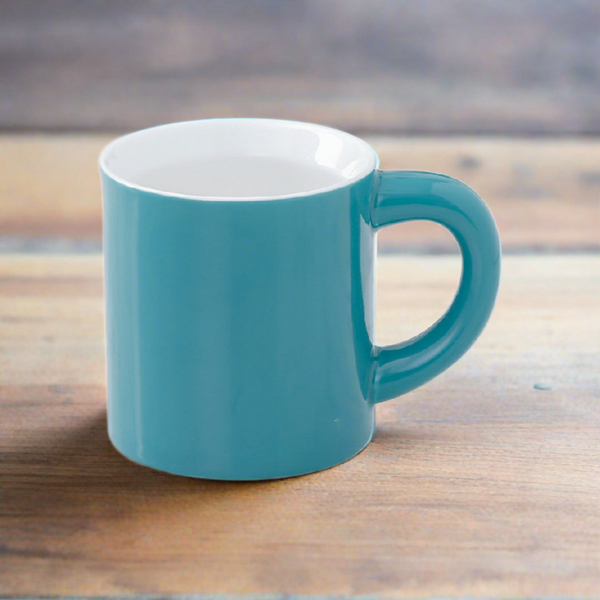 I.XXI Ceramic Coffee Mug 300ml, Blue on table