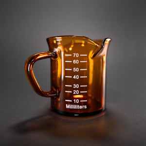 I.XXI Double Spout Milk Jug 70ml, Amber