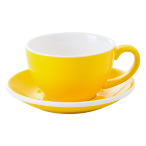 I.XXI Ceramic Latte Mug with Saucer 350ml, Yellow