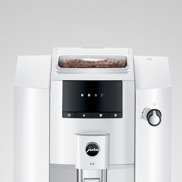 Jura E4 Automatic Espresso Machine, Piano White #15466