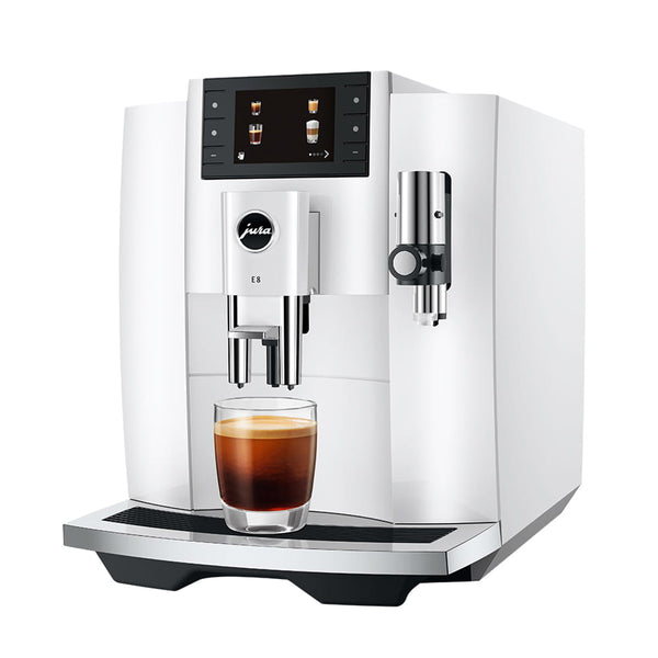 Jura E8 Automatic Espresso Machine, Piano White #15683