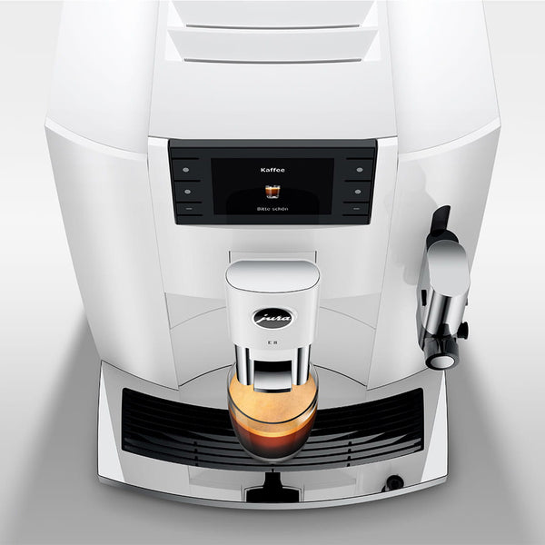 Jura E8 Automatic Espresso Machine, Piano White #15683