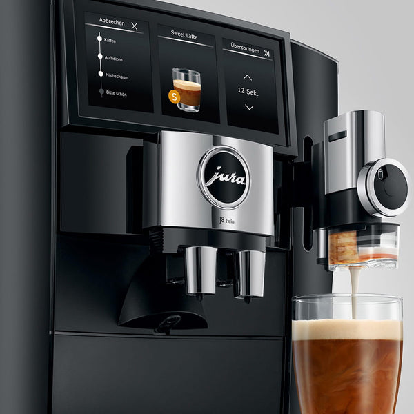 Jura J8 Twin Automatic Espresso Machine, Diamond Black #15658