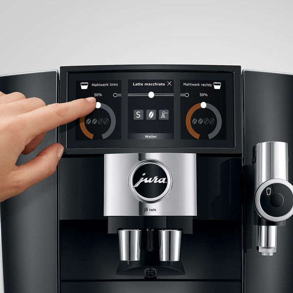 Jura J8 Twin Automatic Espresso Machine, Diamond Black #15658