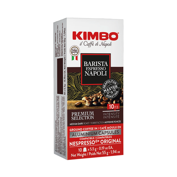 Kimbo Napoli Nespresso Compatible Capsules, 10 Pack