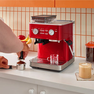 KitchenAid Semi-Automatic Espresso Machine, Candy Apple Red #KES6551CA