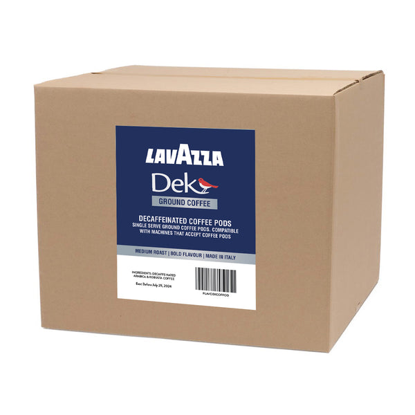 Lavazza Dek Filtro Ground Decaf Coffee Pods, 40 Pack