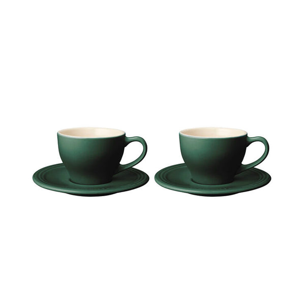 Le Creuset Stoneware Cappuccino Cups, Set of 2 - Artichaut