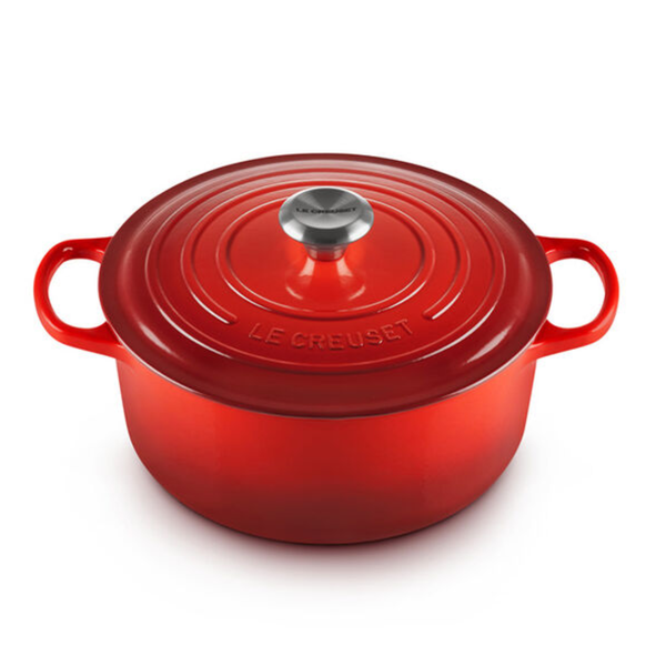 Cocotte ronde en fonte Signature Le Creuset 6,7 L - Cerise