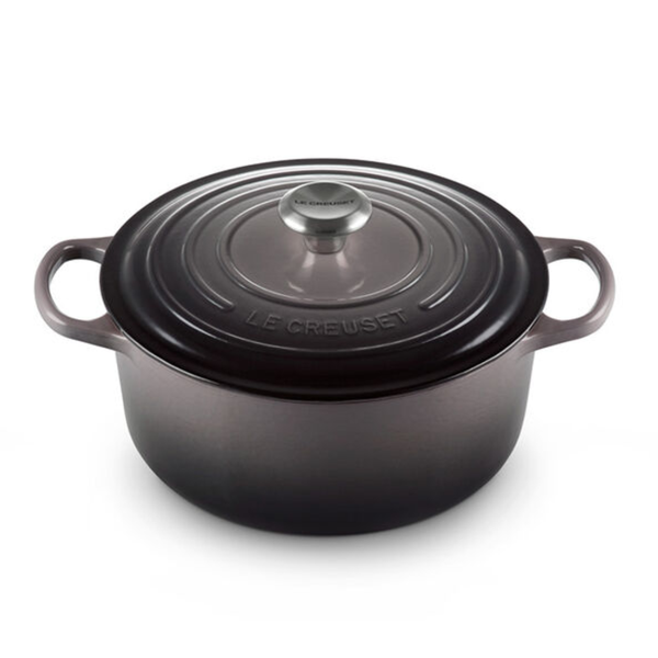 Le Creuset Signature Cast-Iron Round French Oven 5.3L, Oyster