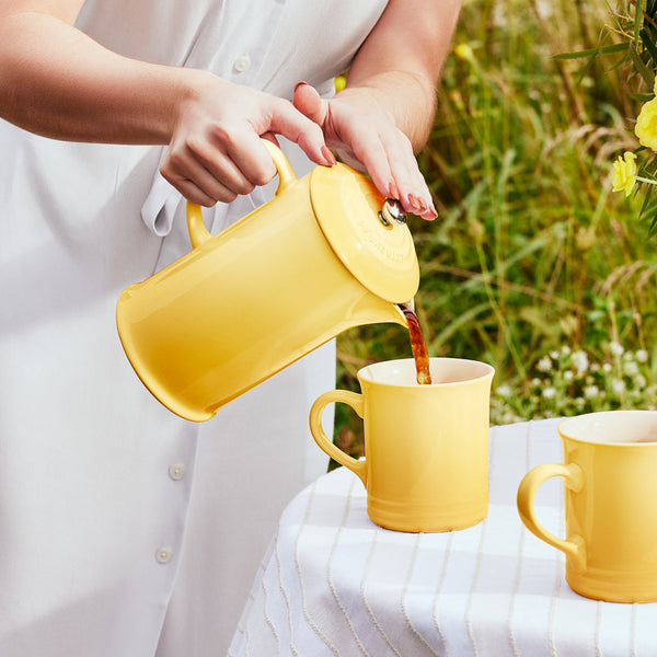 Le Creuset Cafe Stoneware French Press - Chamomile