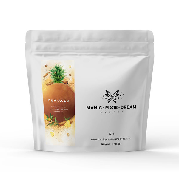 Manic Pixie Dream Coffee Rum Aged Whole Bean Coffee, 227 g