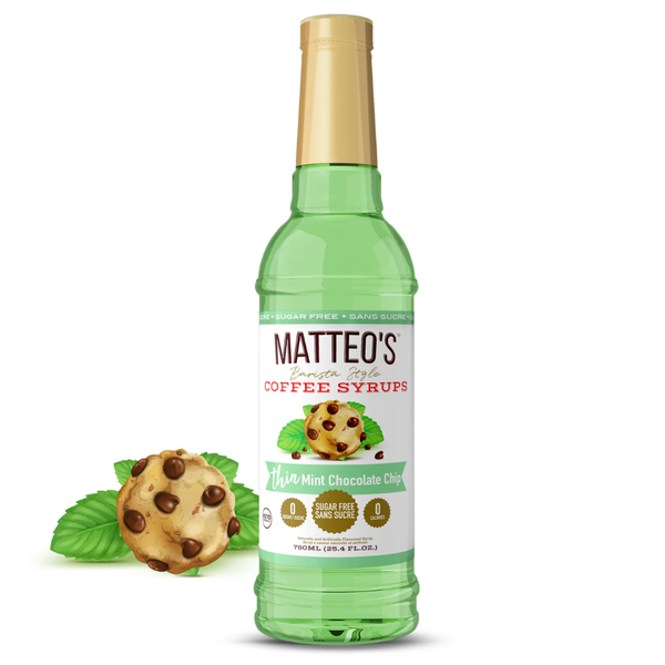Matteo's Sugar Free Mint Chocolate Chip Syrup, 750ml