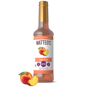 Matteo's Sugar Free Peach Syrup, 750ml