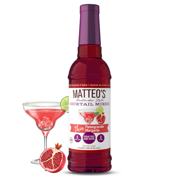 Matteo's Sugar Free Pomegranate Margarita Syrup, 750ml