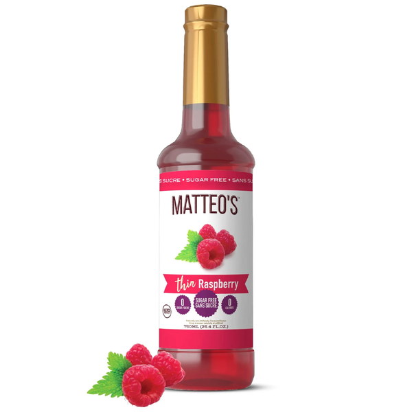 Matteo's Sugar Free Raspberry Syrup, 750ml