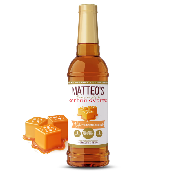 Matteo's Sugar Free Salted Caramel Syrup, 750ml