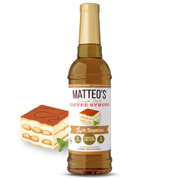 Matteo's Sugar Free Tiramisu Syrup, 750ml