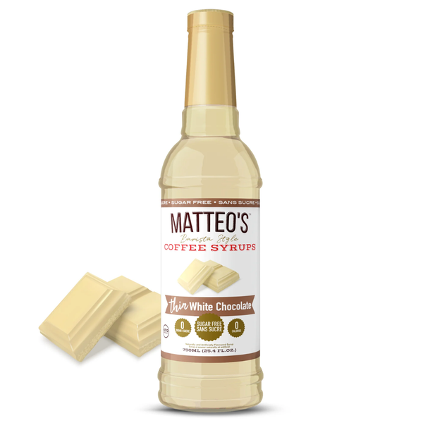 Matteo's Sugar Free White Chocolate Syrup, 750ml