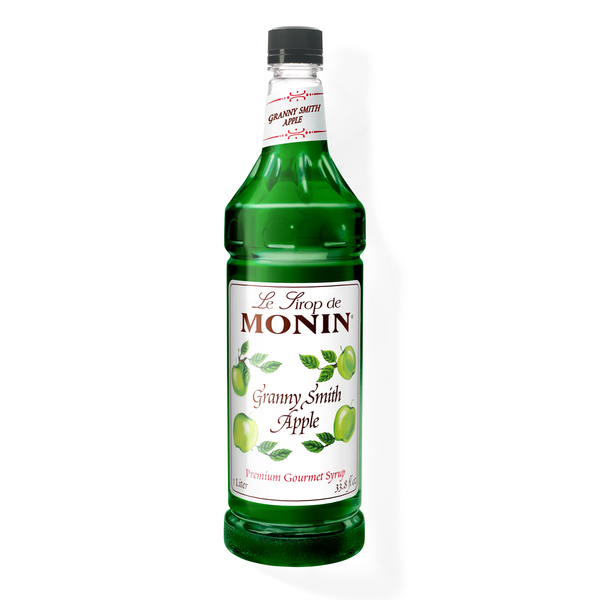 Monin Classic Granny Smith Apple Syrup, 1L Bottle