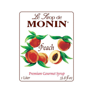 Monin Peach Syrup, 1L