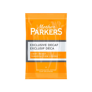 Mother Parkers Cafe Blend Decaf Coffee, 64 Packets