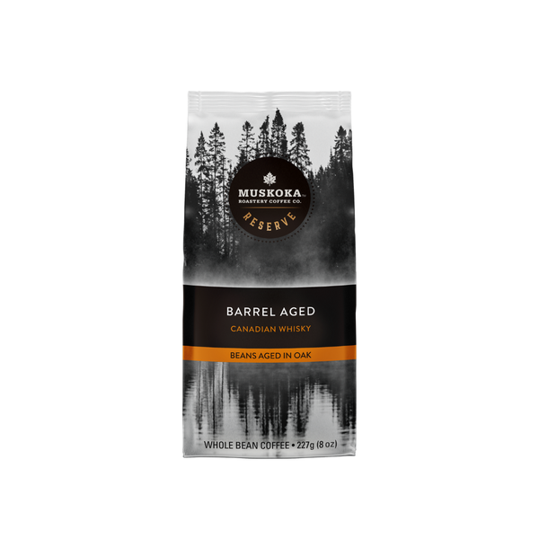 Muskoka Roastery Coffee Co. Barrel Aged Whole Bean Coffee, 227g
