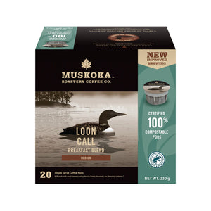 Muskoka Roastery Coffee Co. Loon Call Single Serve Coffee 20 Pack