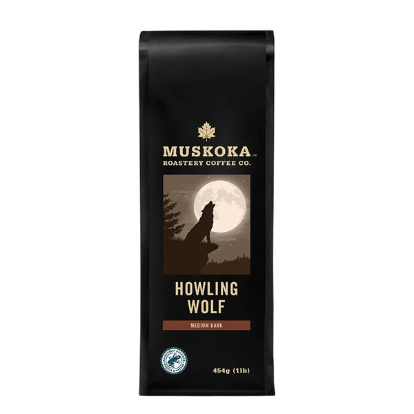 Muskoka Roastery Coffee Co. Howling Wolf Whole Bean Coffee, 454g