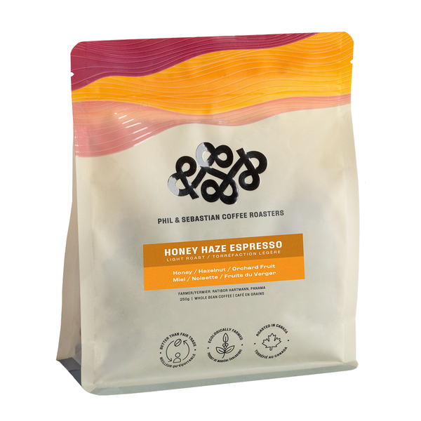 Phil & Sebastian Honey Haze Espresso Whole Bean Coffee, 250g