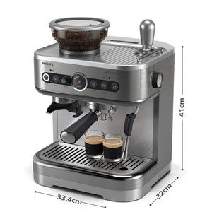 Philips Barista Brew Semi-Automatic Espresso Machine, Stainless Steel #PSA3218/01