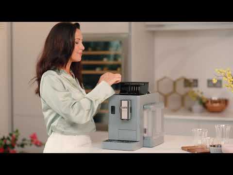 Delonghi Rivelia Automatic Espresso Machine with LatteCrema, Onyx Black 