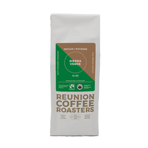 Reunion Coffee Roasters Organic Sierra Verde Whole Bean Coffee, 12 oz.