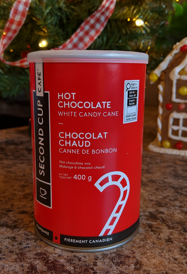 Second Cup Candy Cane White Hot Chocolate Mix, 400g