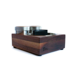 Saint Anthony Industries The Bloc Espresso Knock Box and Tamp Station, Walnut