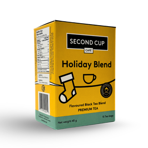 Second Cup Holiday Blend Filterbag Tea, 15 Pack