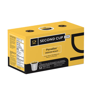 Second Cup Paradiso Medium Single Serve Coffee 12 Pack